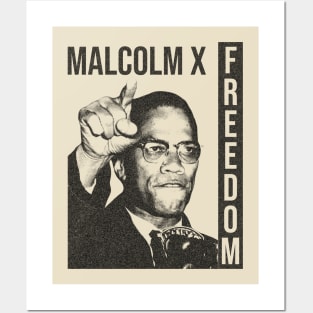 Malcolm X Freedom Posters and Art